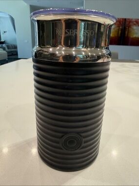 Nespresso Citiz Aeroccino Milk Frother Foamer Coffee Cup w/ Lid Coil  Model 3593